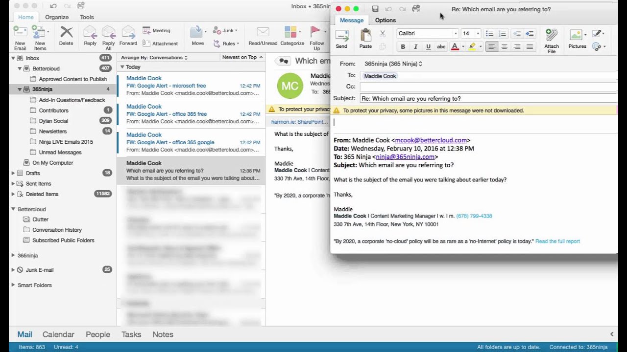 recall a message in outlook for mac 2011